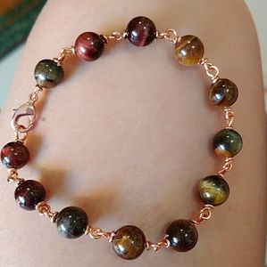 Trinity Tiger Eye Bracelet